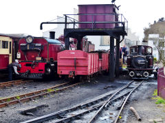 
WHR 138 and 'Merddin Emrys', Porthmadoc Station, April 2013